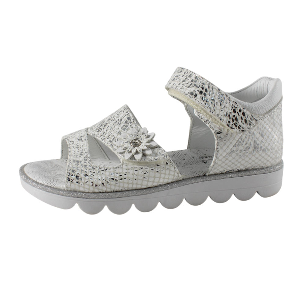 Сандалии BEST.A 92F-302 BEST.A Сандалии для девочки,бело-серебристый - фото 1
