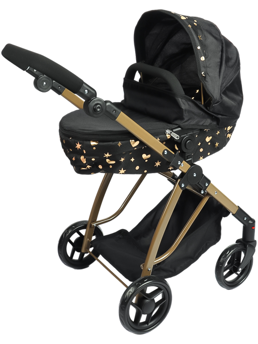 Коляска-люлька для кукол Рыжий кот 9643-GN - фото 1