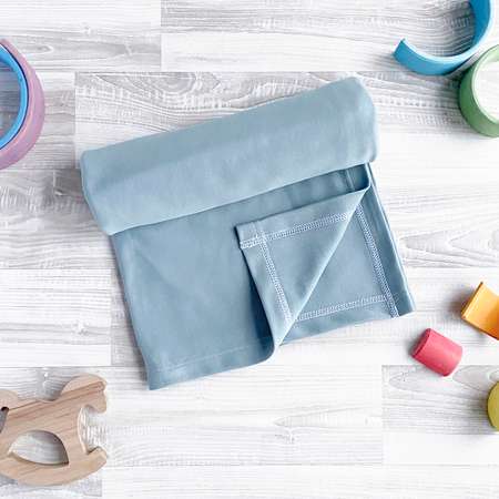 Пелёнка Mjolk Baby Blue трикотаж 85х115 см