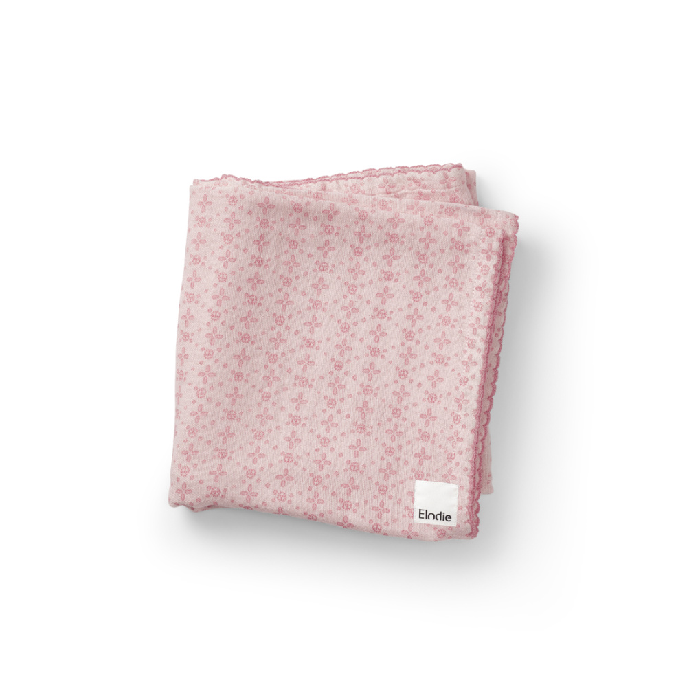 Муслиновый плед-пеленка Elodie Embroidery Anglaise Pink 80*80 - фото 1