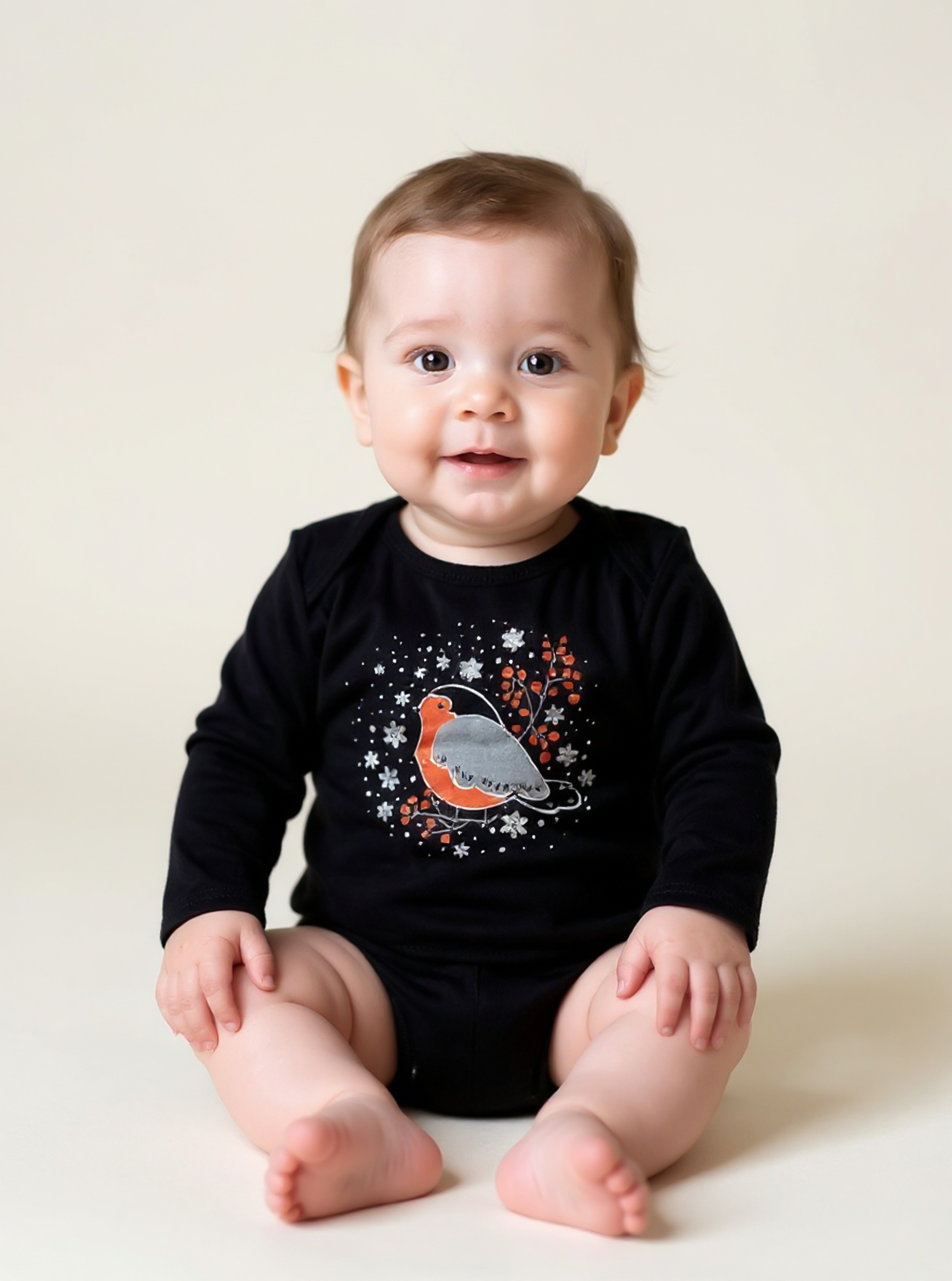 Боди KiMMi Baby КБ-1308072п черный_снегирь - фото 5