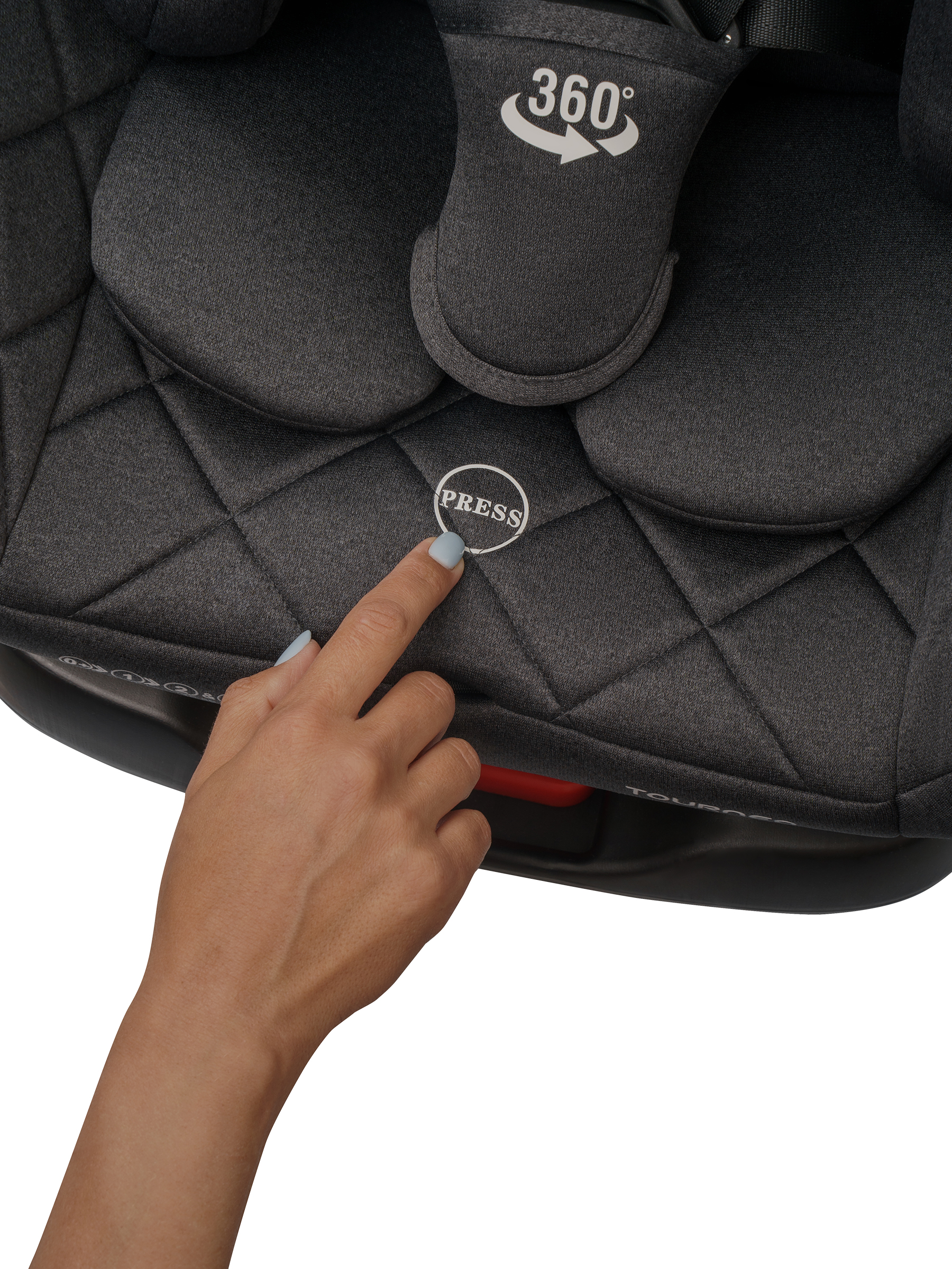 Автокресло Indigo Tourneo S Isofix 0+/1/2/3 (0-36 кг) серый - фото 40