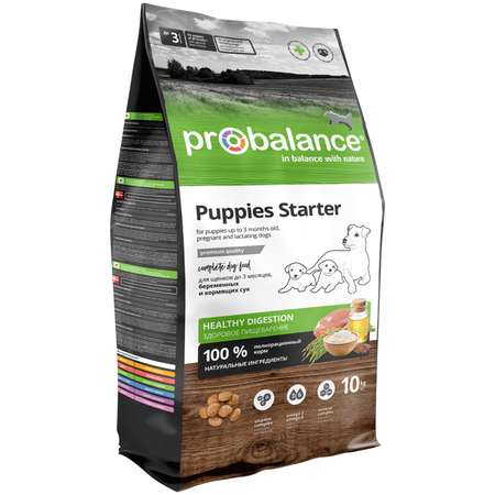 Корм для щенков Probalance 10кг Starter беременных и кормящих сухой
