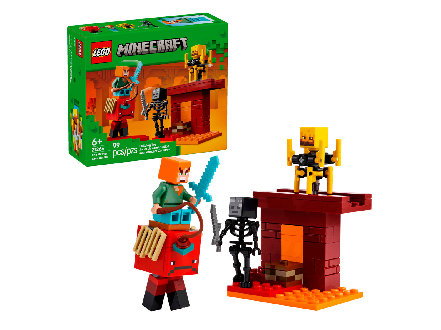 Конструктор LEGO Minecraft Битва за лаву 21266 99 дет. - фото 1