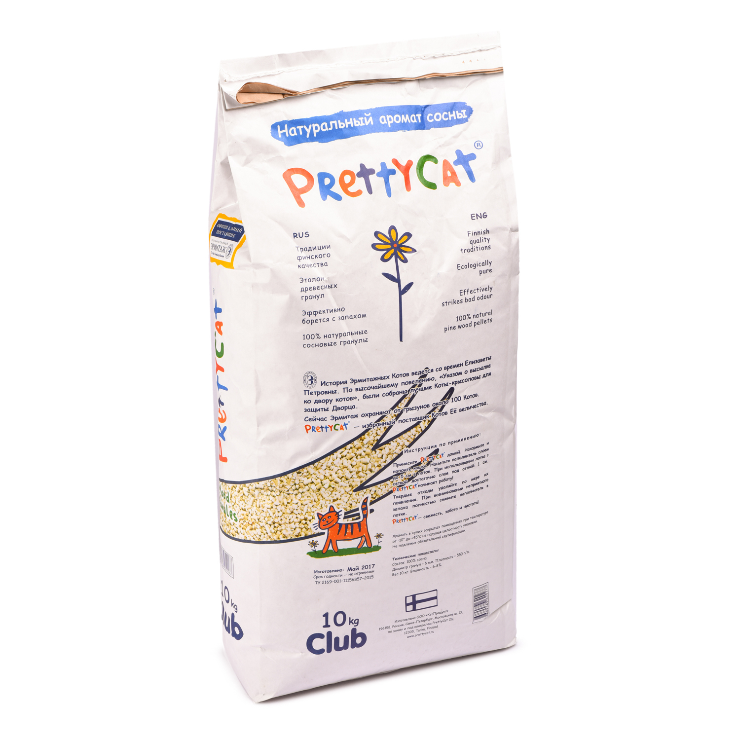 Наполнитель для кошек PrettyCat Wood Granules древесный 10кг  - фото 5
