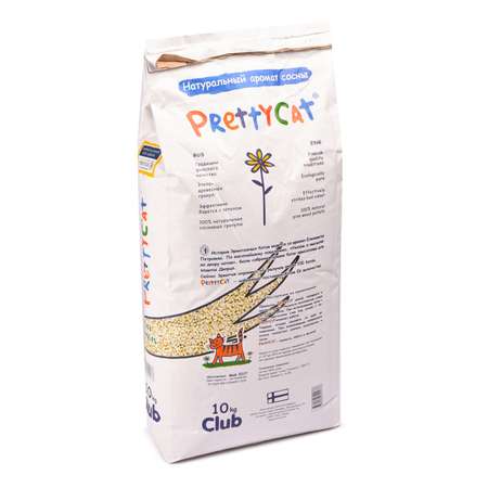 Наполнитель для кошек PrettyCat Wood Granules древесный 10кг