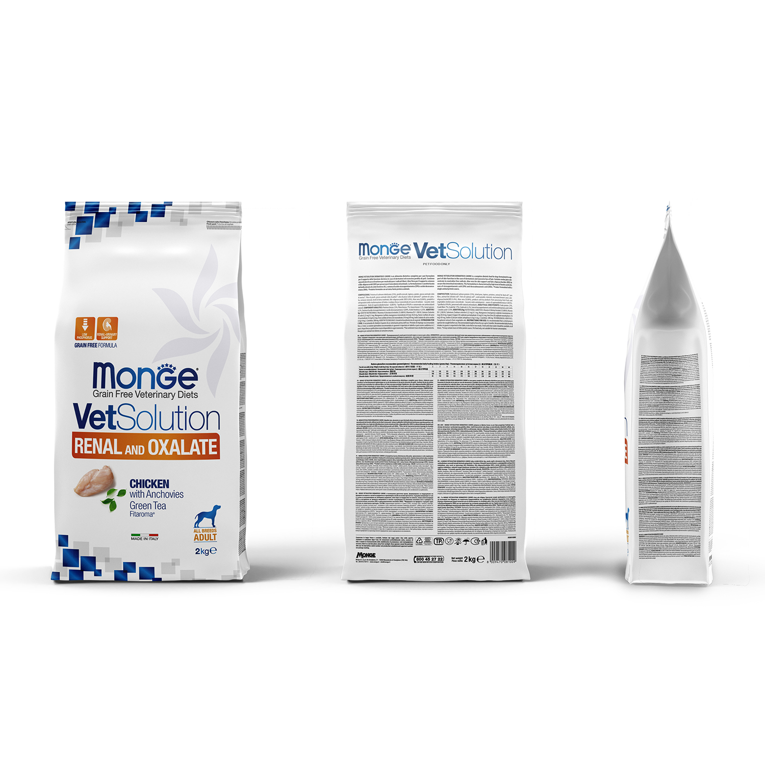 Корм для собак диетический MONGE VetSolution Dog Renal and Oxalate Ренал и Оксалат при ХПН 2кг - фото 3