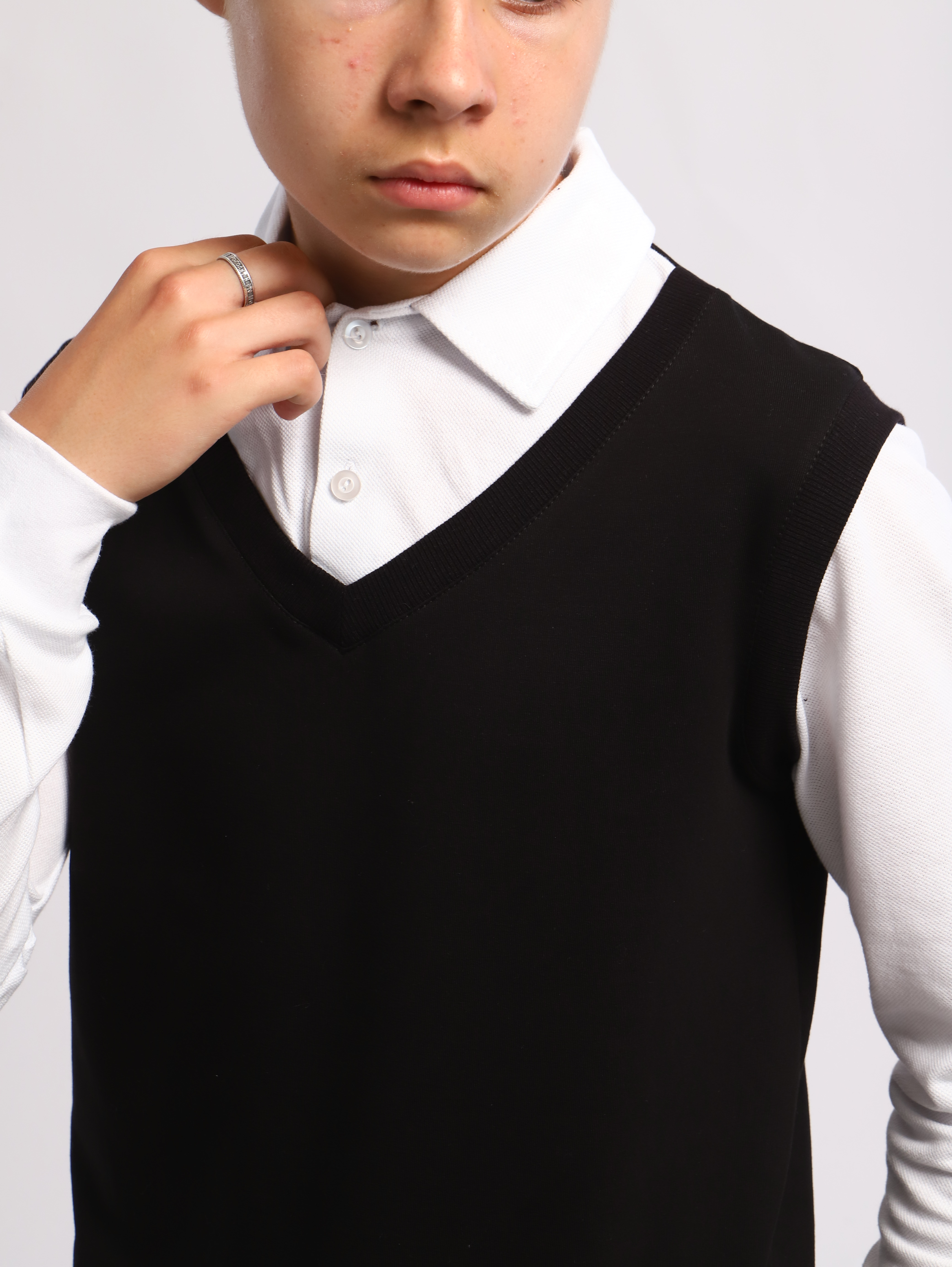 Джемпер-обманка ЛАДОШКИ Джемпер-обманка Стив-1 черный - фото 8