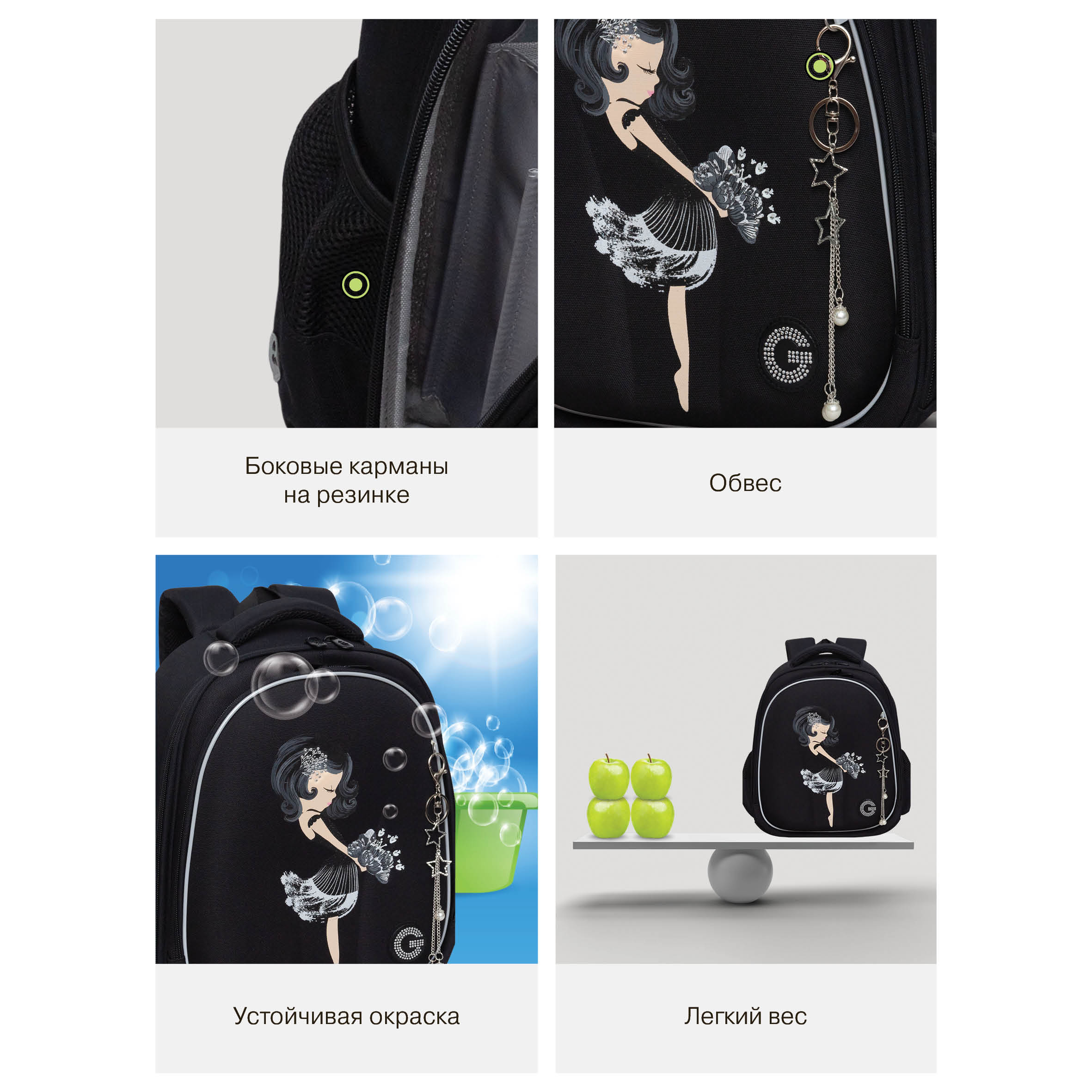 Ранец Grizzly Для девочки - фото 14