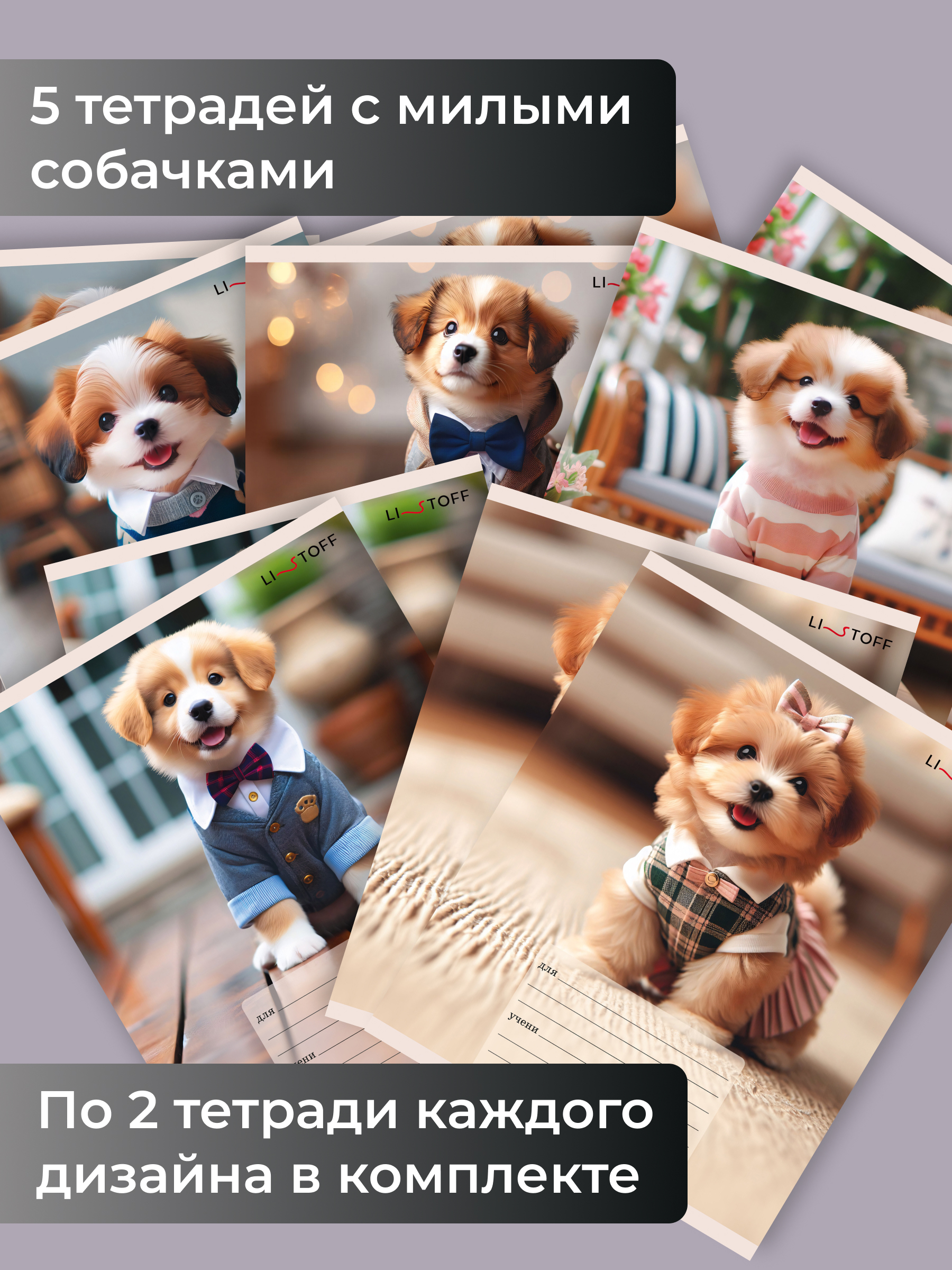 Тетрадь Listoff клетка 10 шт. - фото 4