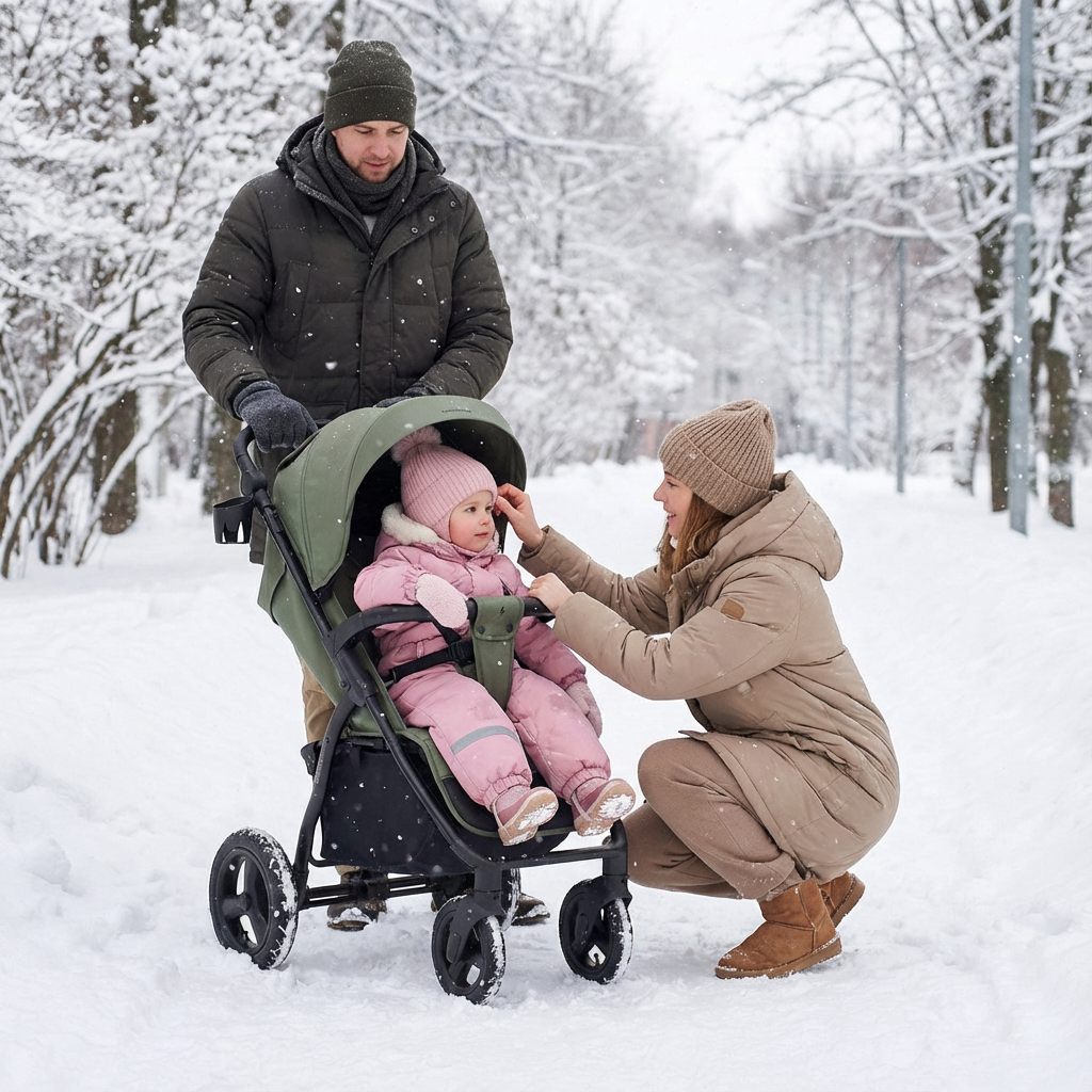 Коляска прогулочная MOWbaby MOWBaby Stormy, olive зеленый - фото 2