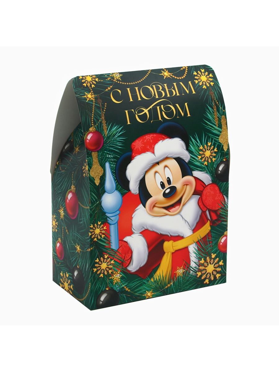 Коробка складная, новогодняя Disney "С Новым годом!", 16 х 24 х 9 см - фото 1