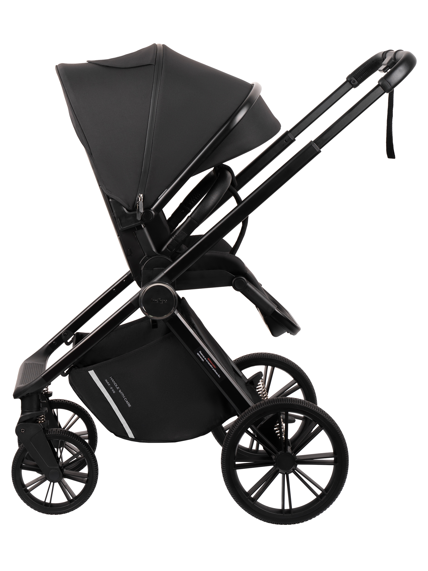 Коляска 2в1 Indigo Sting черный - фото 13