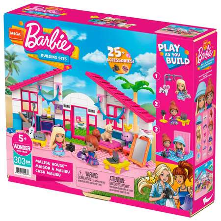 Конструктор Mega Construx Barbie Домик мечты блочный