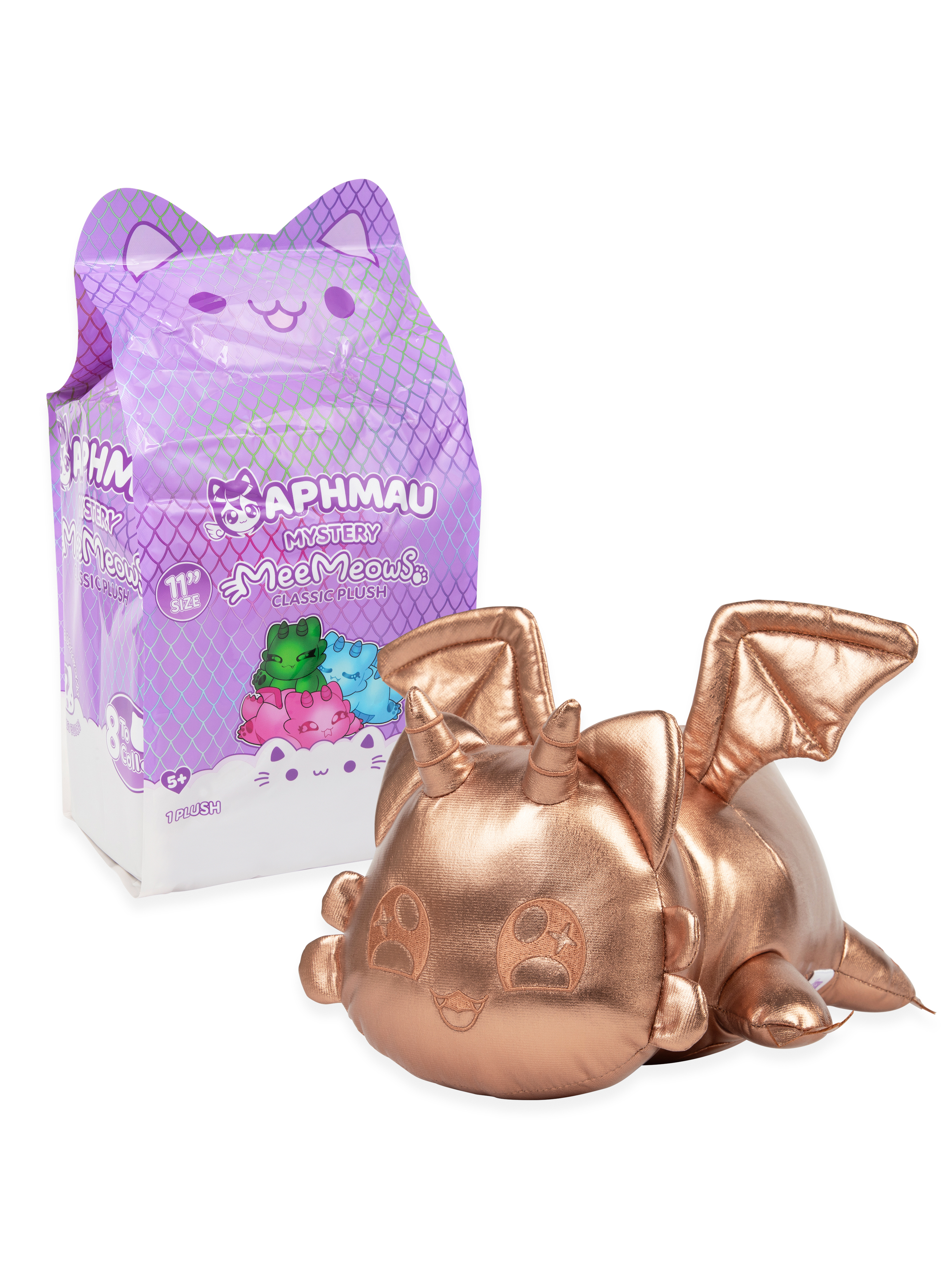 Мягкая игрушка APHMAU MeeMeow сюрприз драконы 28см - фото 9