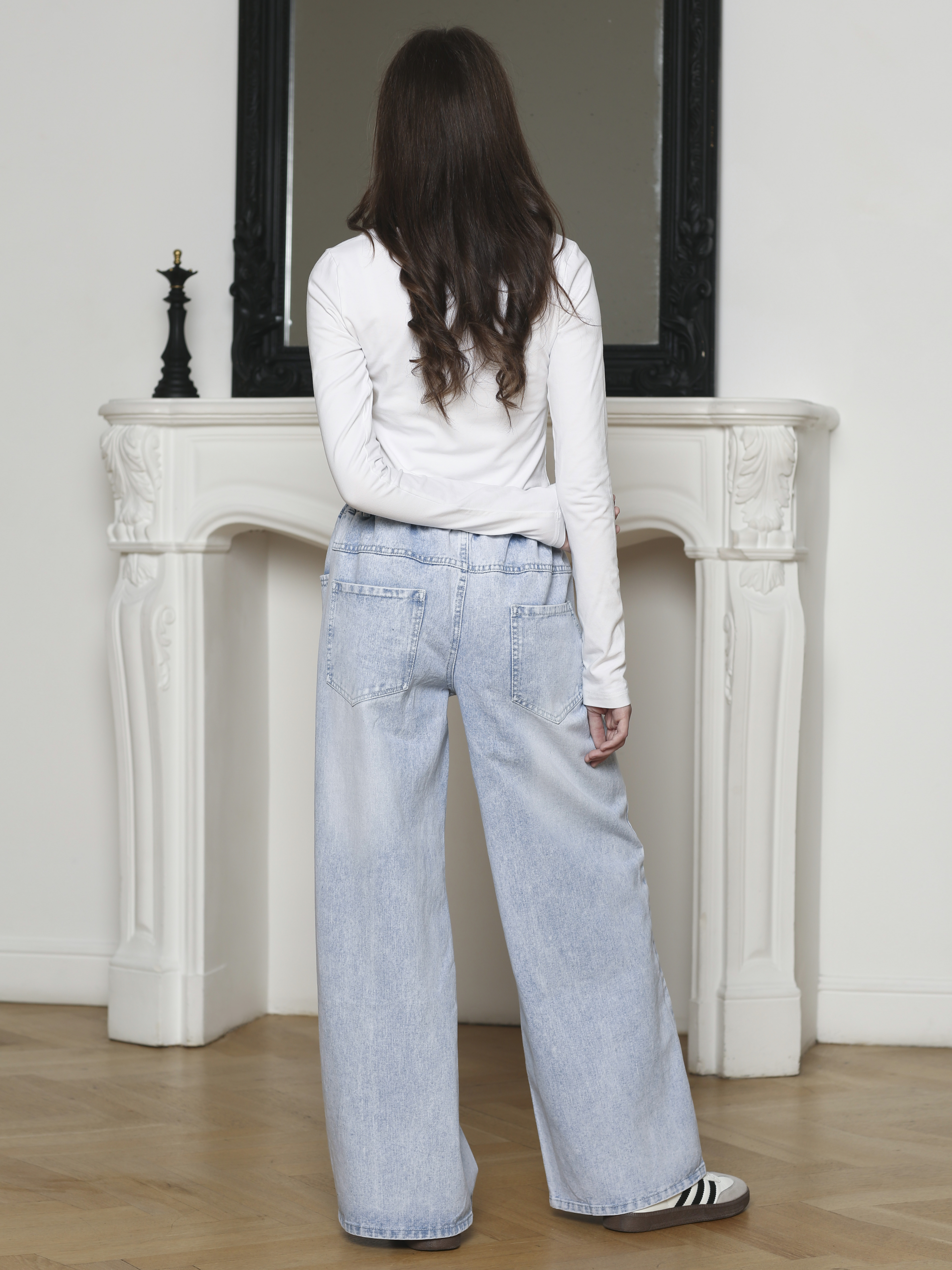 Джинсы-палаццо СИНИЙ МИР R256A-IL - фото 6