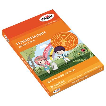 Пластилин ГАММА 18 цв.