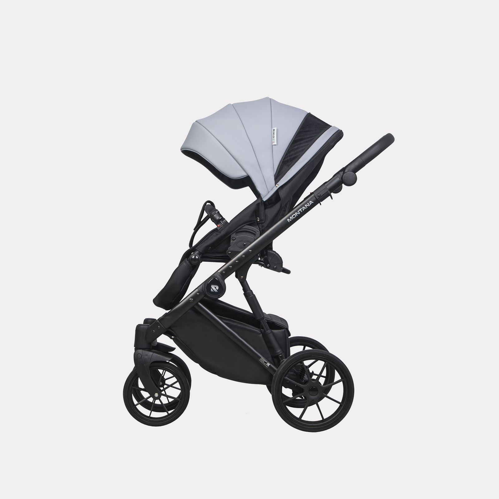 Коляска 2в1 Riko Basic Montana Ecco серый - фото 8
