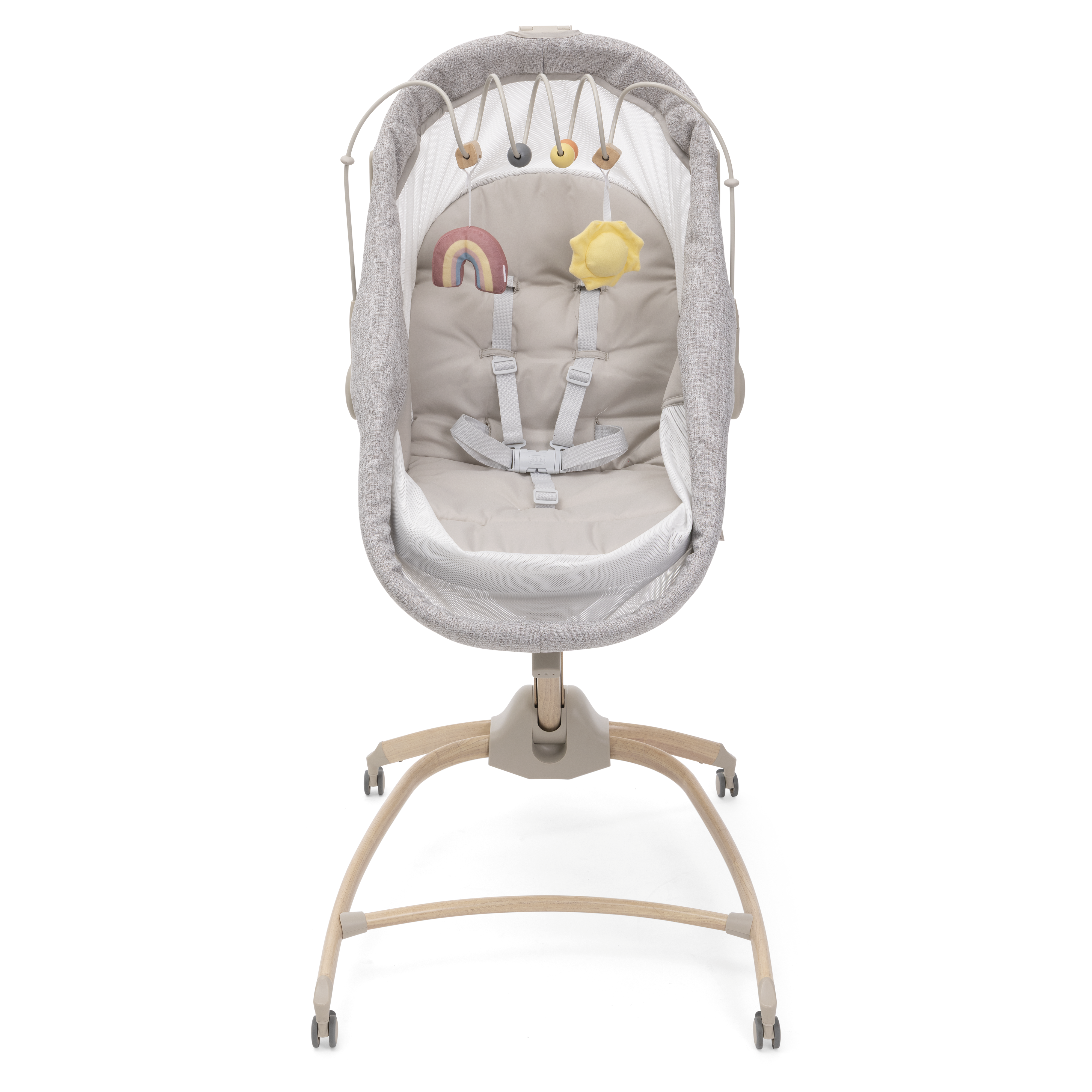 Детская кроватка Chicco Baby Hug Armonia 4в1 с рождения до 3 лет Scandinavian овальная, без маятника (бежевый) - фото 22