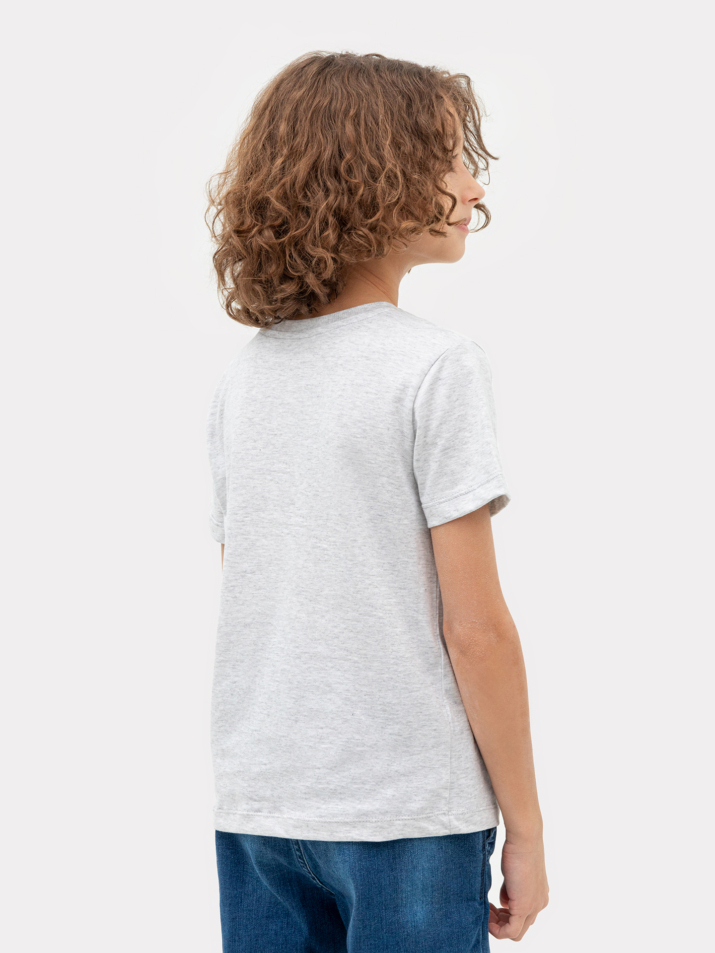 Футболка 2 шт Mark Formelle (Марк Формэль) 113379-2/белый +серый меланж 4306А - фото 2