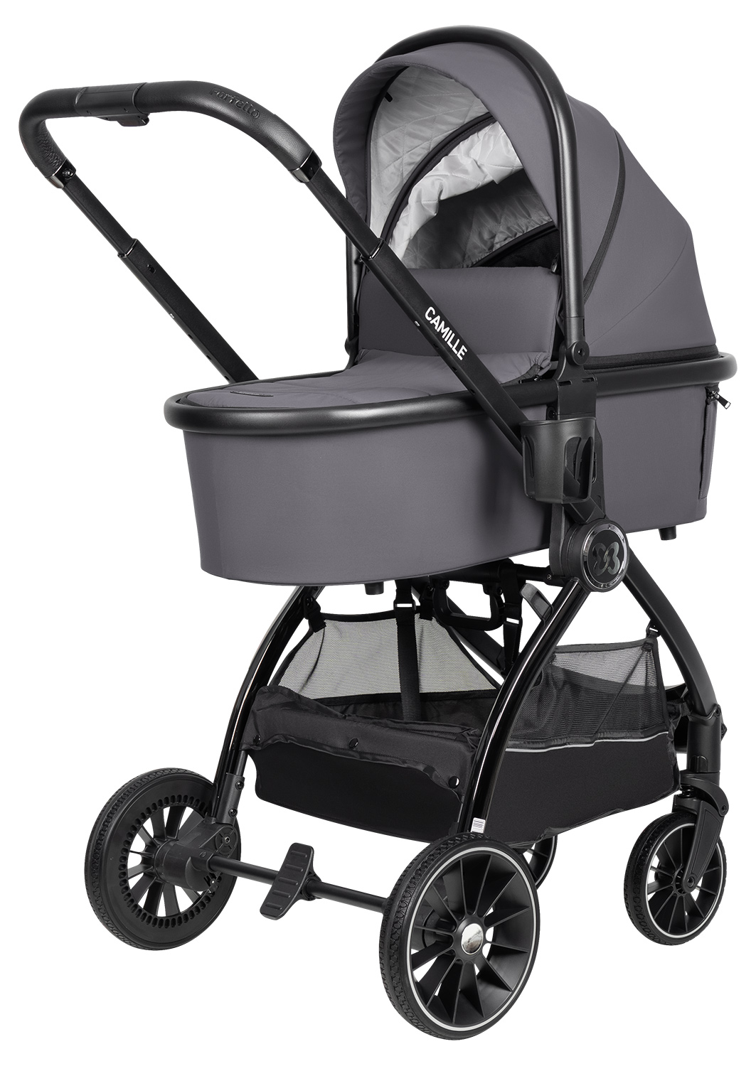 Коляска 3в1 Farfello Camille серый - фото 18