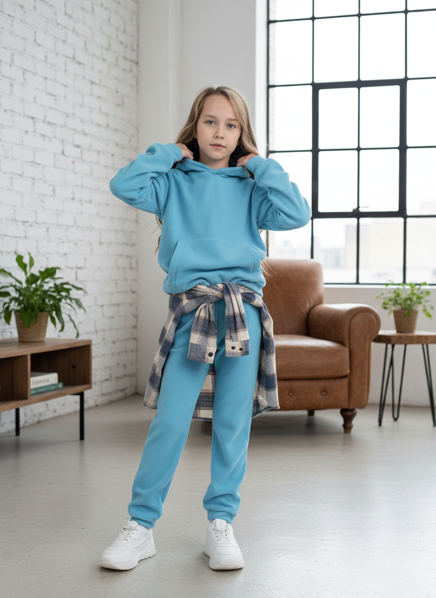 Худи и брюки ULTRA 7043г(ш)-Ул бирюза - фото 3