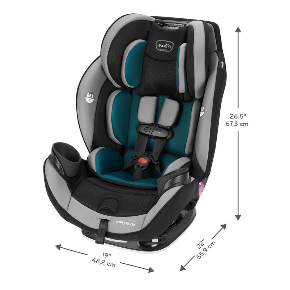 Автокресло Evenflo EveryStage Reefs Isofix 0+/1/2/3 (0-36 кг) - фото 7