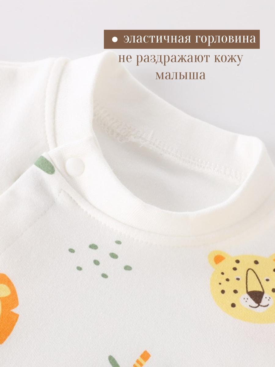 Комбинезон 3 шт ЛУKID Слипы/набор-1-зверята - фото 10