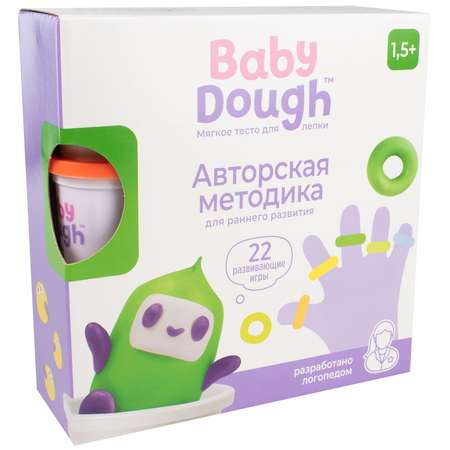 Масса для лепки BabyDough развивающий набор 1.5+ 4 цв.