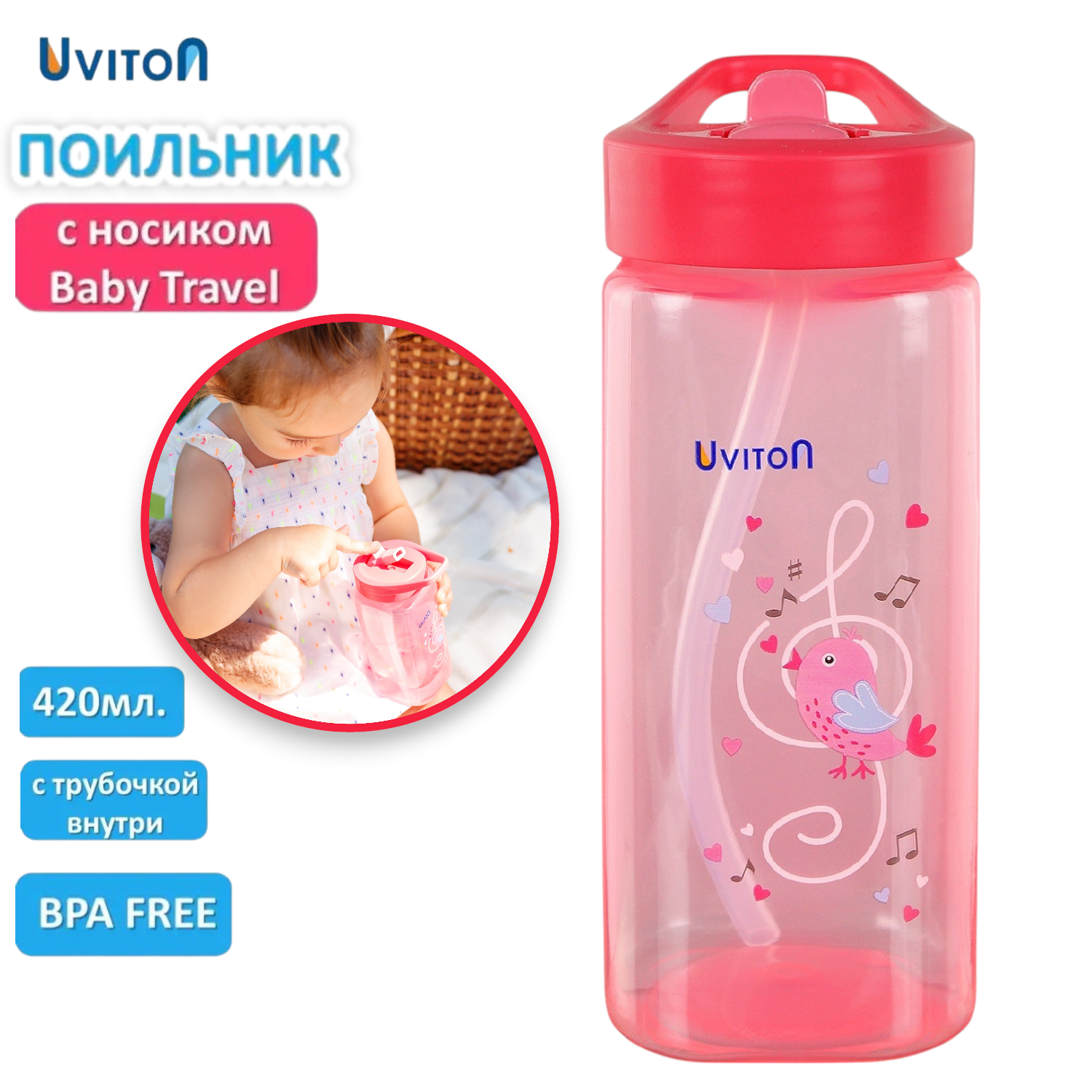 Поильник Uviton 420 мл - фото 1