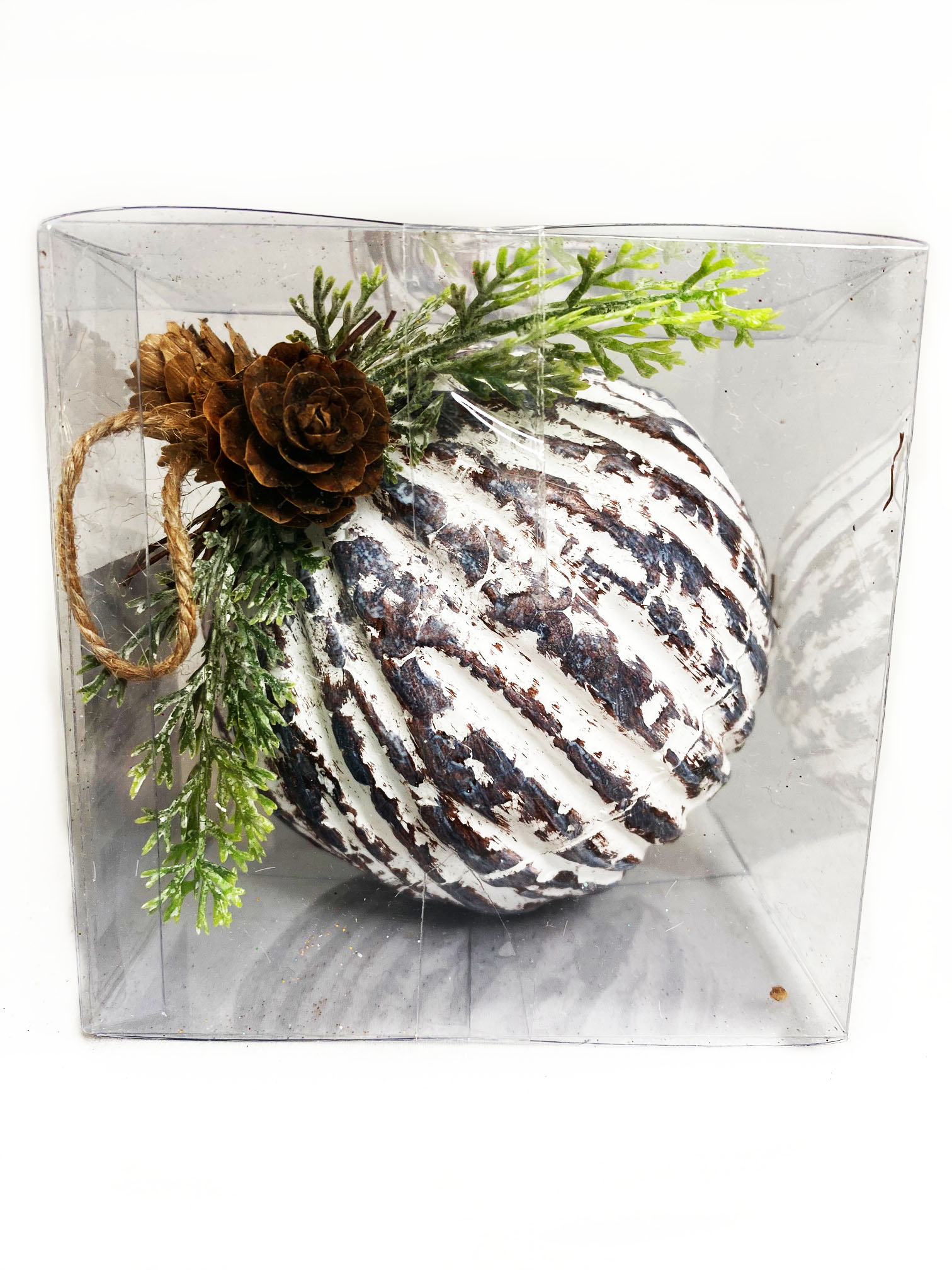 Украшение ёлочное Магия праздника Шар диаметр 10 см пенопласт 3 шт - фото 2