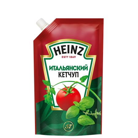 Кетчуп Heinz Итальянский 320г дой-пак