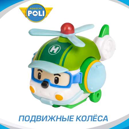 Вертолет РОБОКАР ПОЛИ металлический Хейли, 6 см зеленый