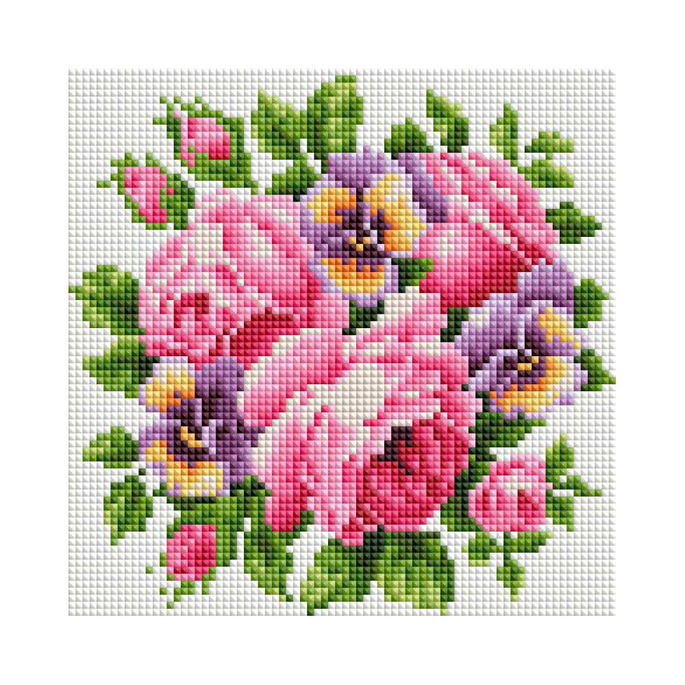 Алмазная мозаика Белоснежка Розы и анютины глазки - фото 1