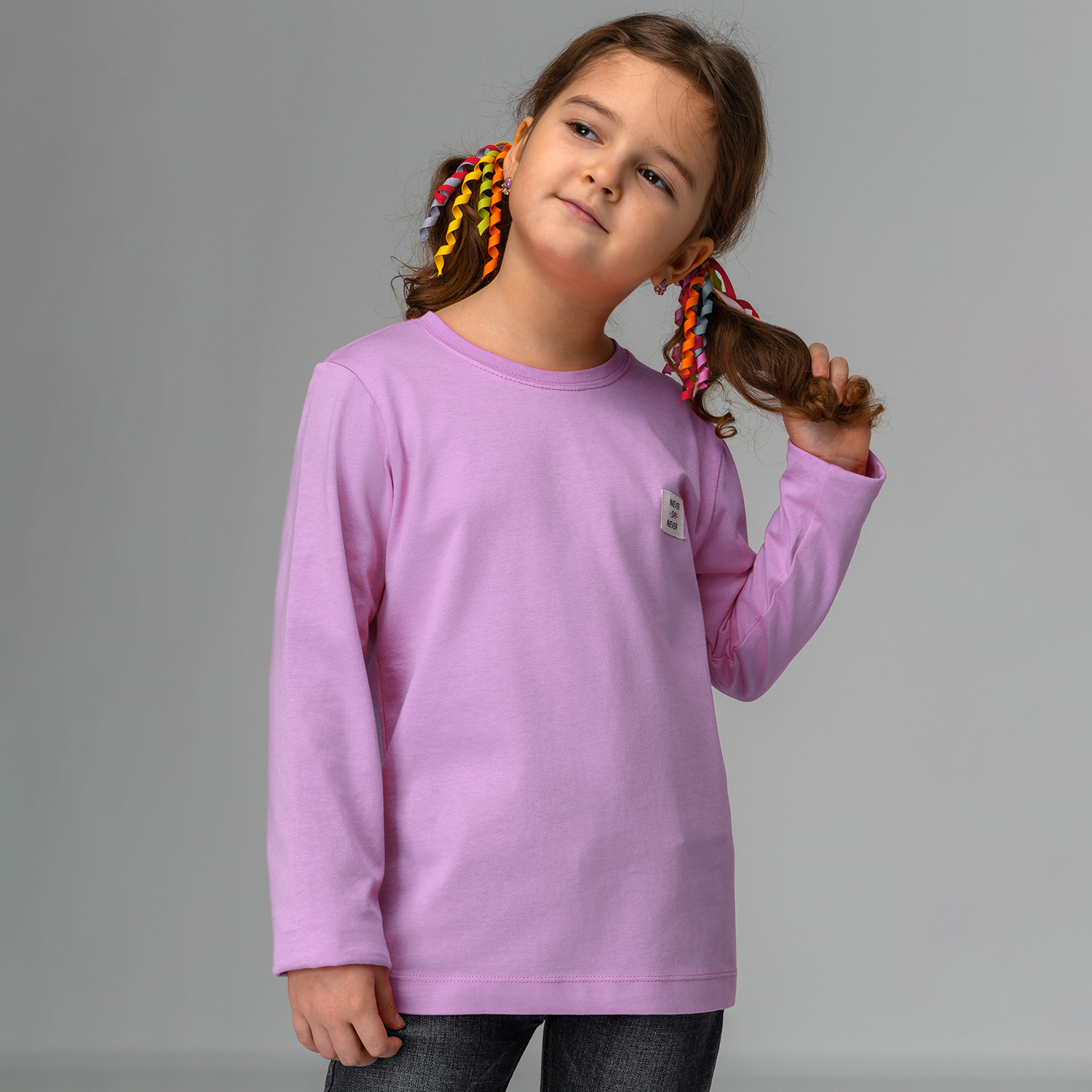 Лонгслив BONITO KIDS SS6097сиреневый - фото 6