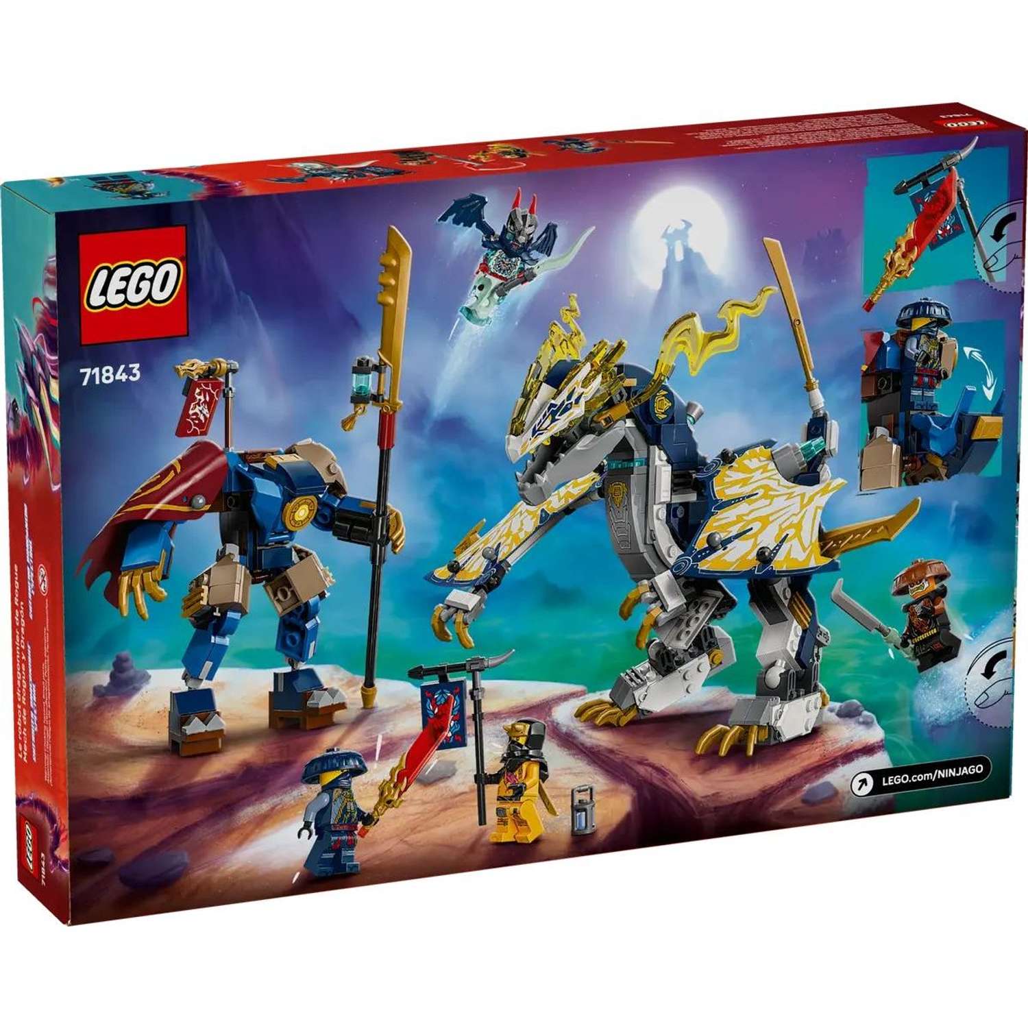 Конструктор LEGO NINJAGO Робот драконий всадник Роуга 584 дет. - фото 7