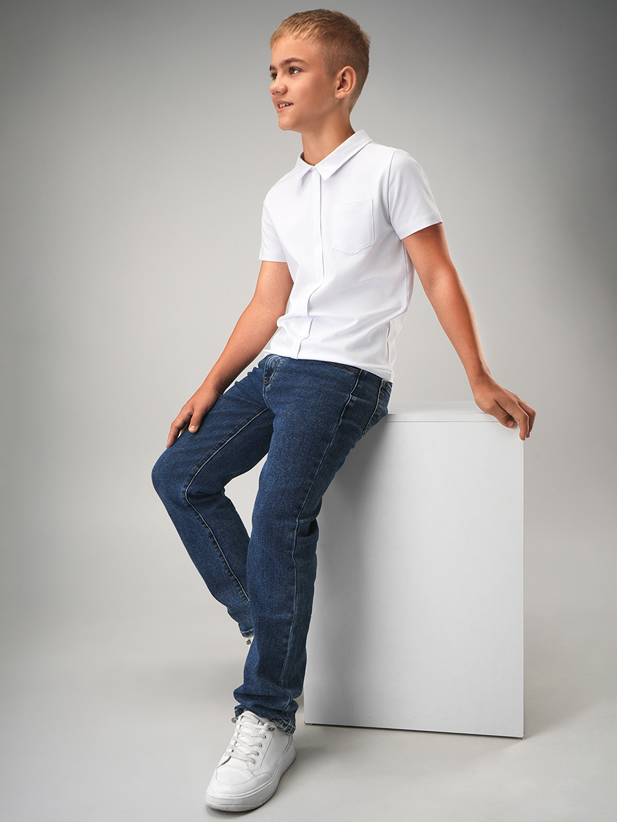 Футболка-поло HappyFox HF55152белый - фото 8