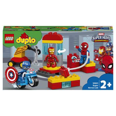 Конструктор LEGO DUPLO Лаборатория супергероев блочный