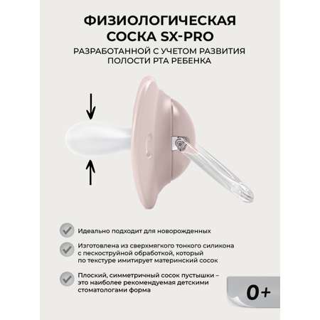 Пустышка Suavinex силикон ортодонтическая от 0 мес. 2 шт.