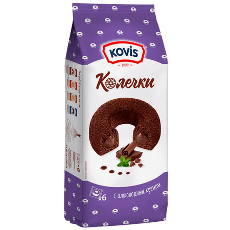 Колечки сдобные Kovis Шоколад 240г