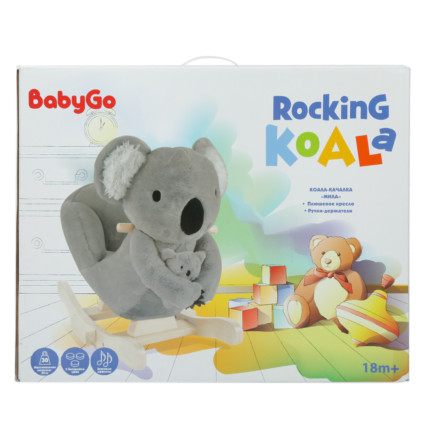 Качалка BabyGo Коала с ручкой - фото 12