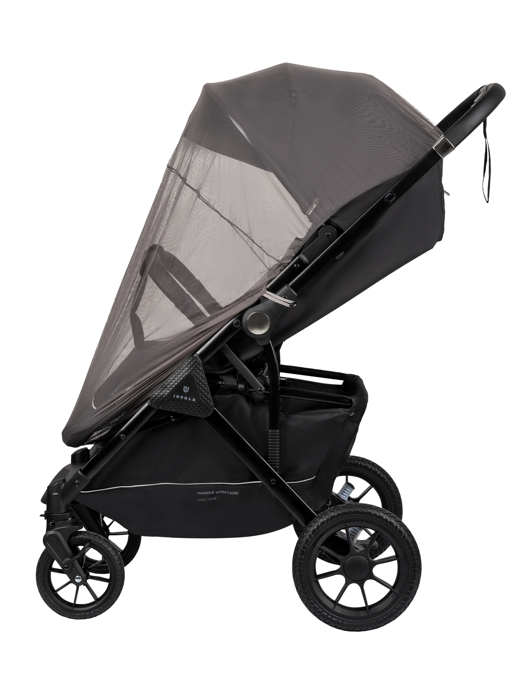 Коляска прогулочная JOVOLA Magma Plus черный - фото 24