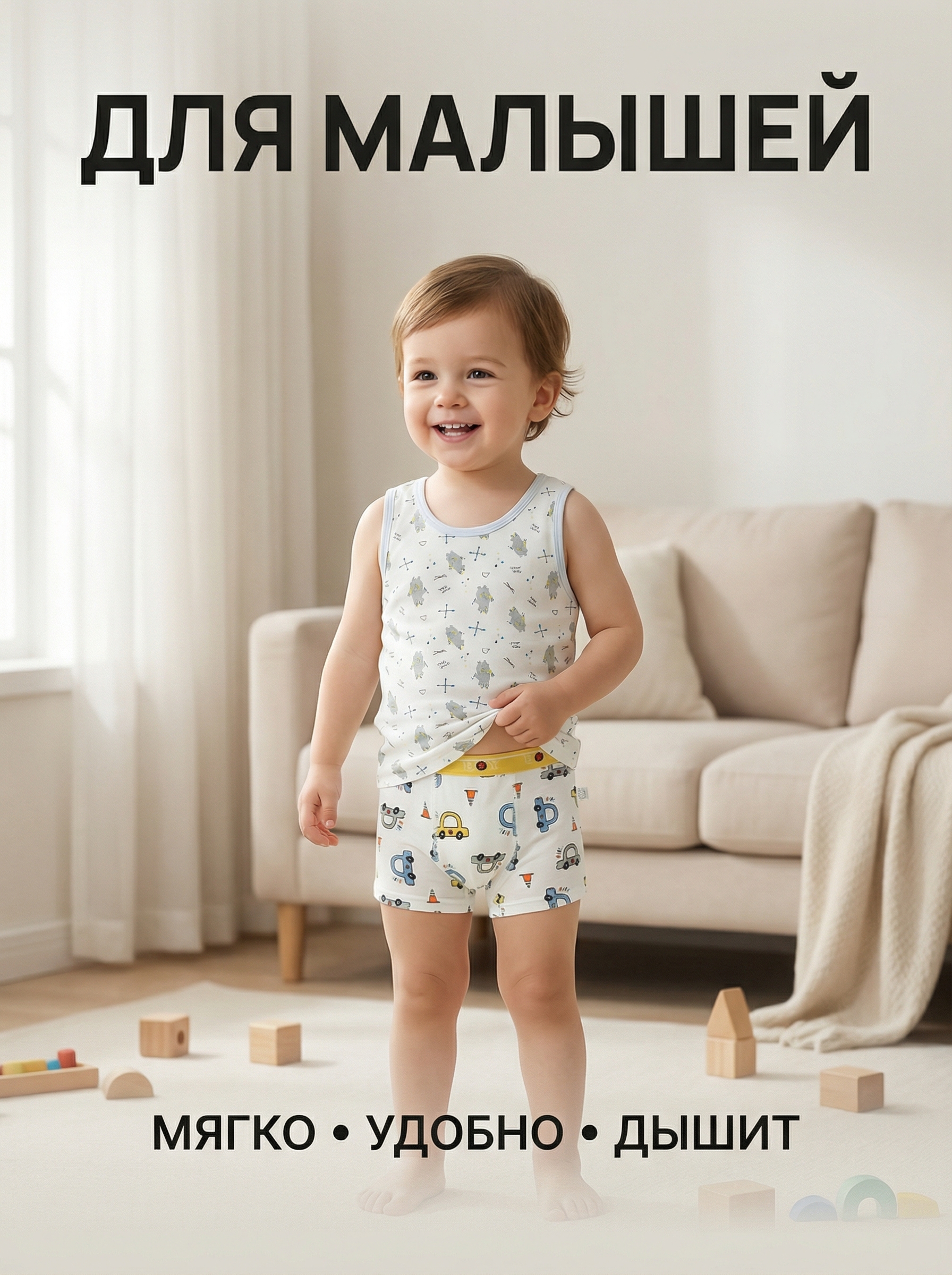 Трусы 4 шт Bambooland Boxer-Carsxiang - фото 13