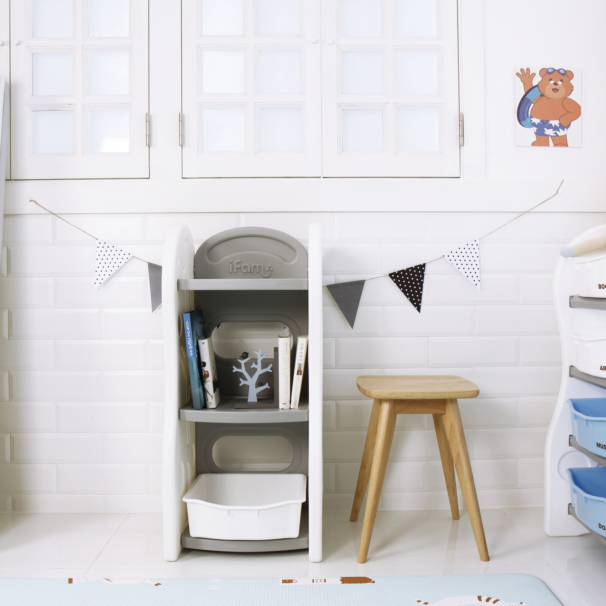 Стеллаж для игрушек Ifam DesignToy-2 Серый IF-047-DO2-G - фото 8