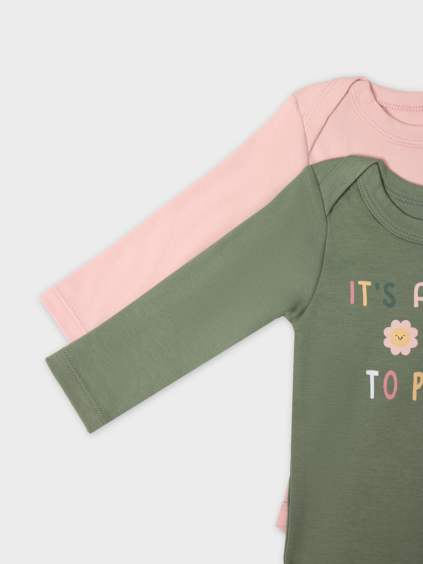 Боди 2 шт Mark Formelle (Марк Формэль) 13016-2/св.розовый +зеленый +печать - фото 3