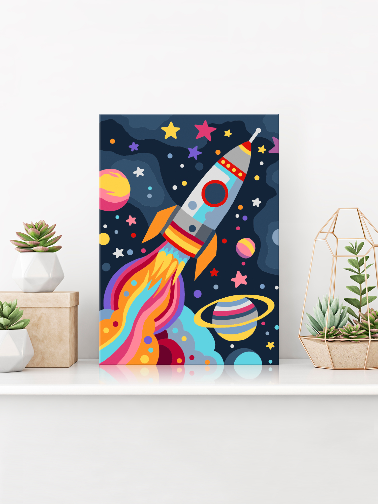 Картина по номерам Hobby Paint Космическая ракета в ассортименте - фото 3