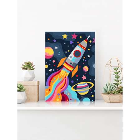 Картина по номерам Hobby Paint Космическая ракета в ассортименте