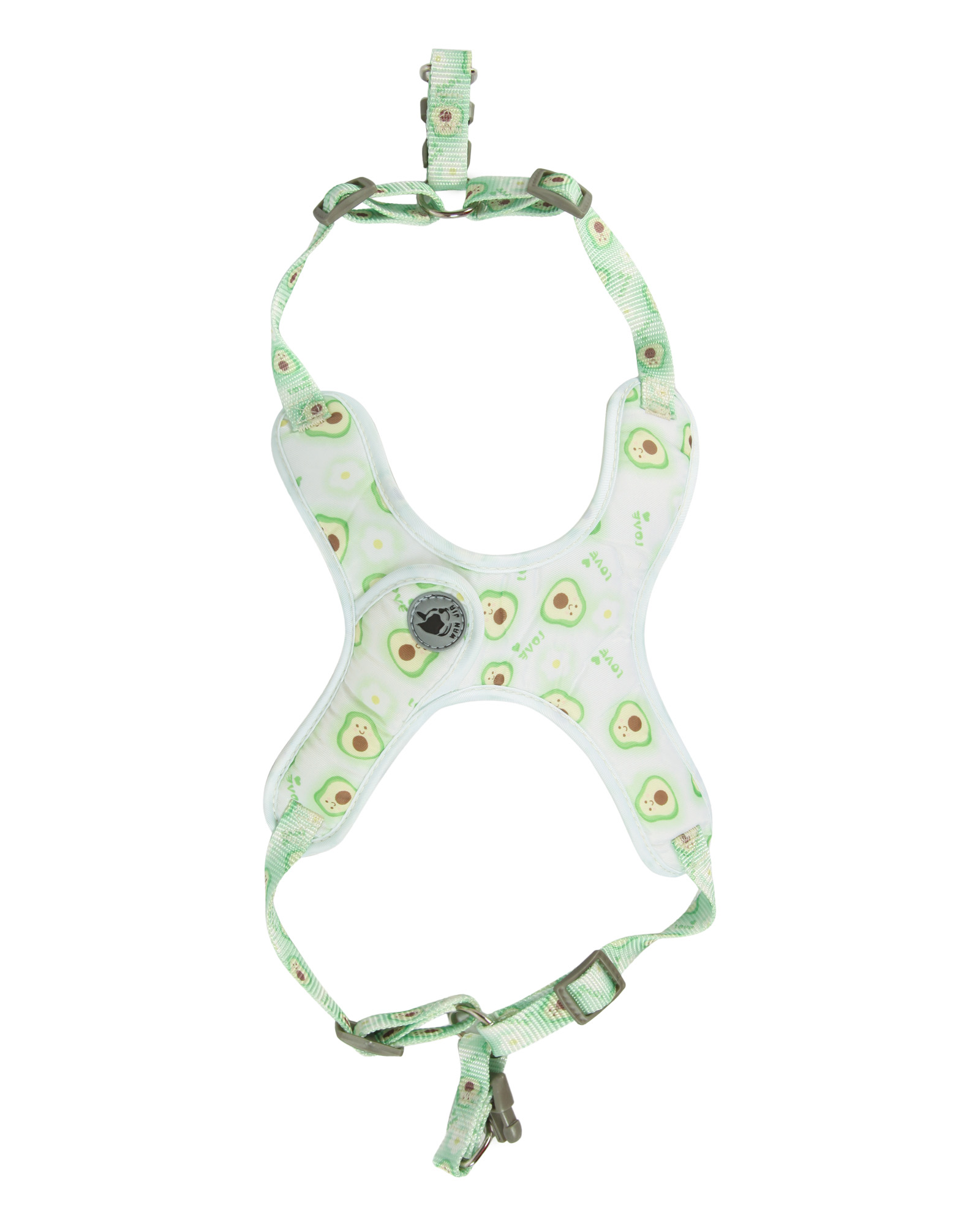 Шлейка-жилетка для собак средних пород Barbaks Авокадо M 1.5*49-57см - фото 5