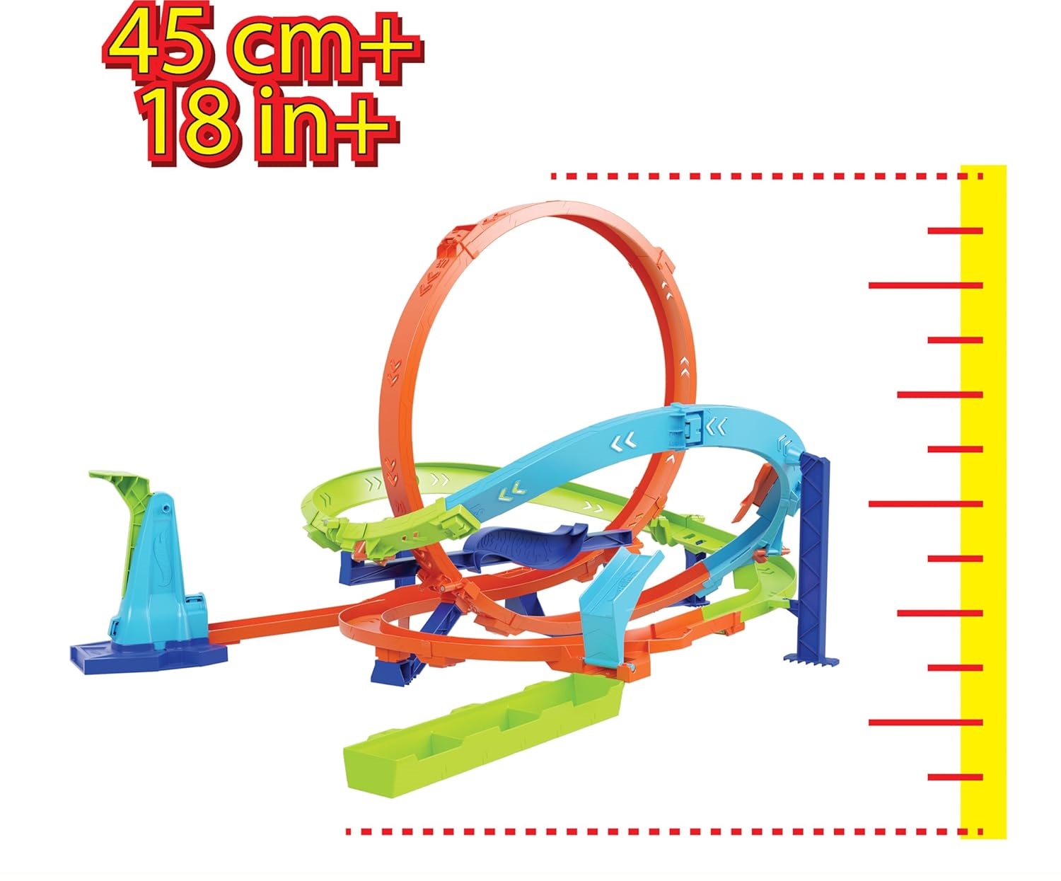 Трек Hot Wheels Loop Cyclone Challenge HXM94 - фото 4