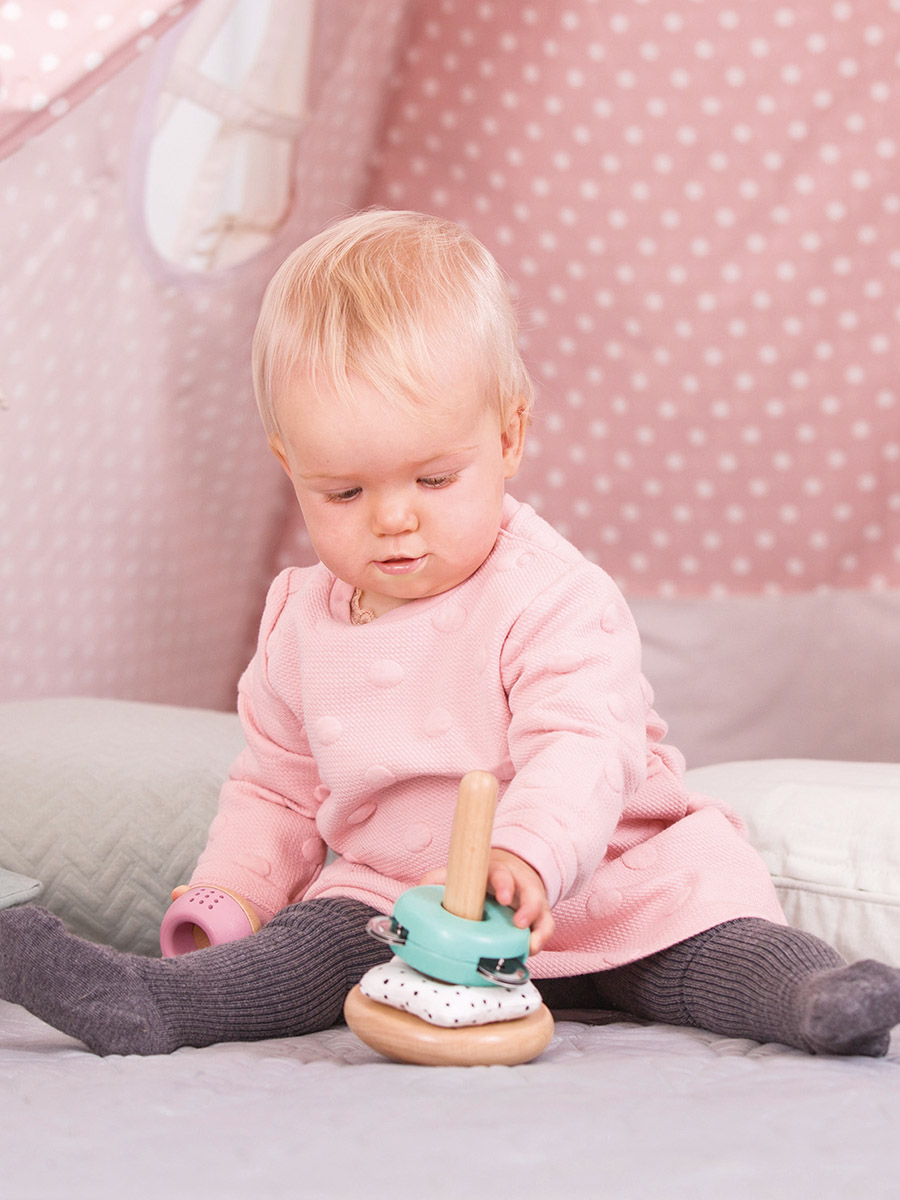 Игрушка Hape пирамидка Пастель - фото 2